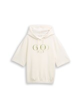 Ausgewählt, Hoodie Sweatshirt aus Scuba von Tom Tailor, weiß