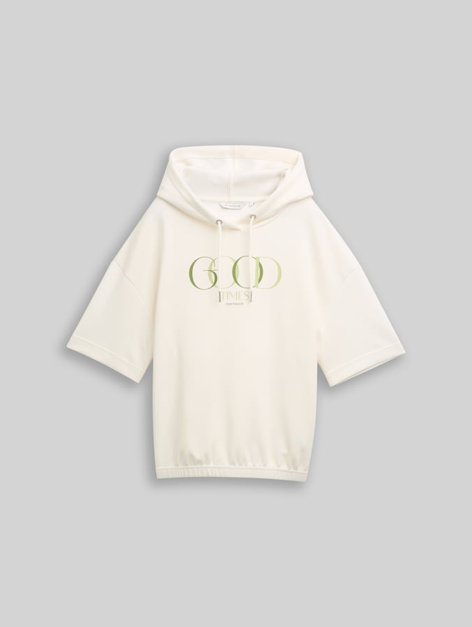 Hoodiesweatshirt van scuba door Women, Whisper White