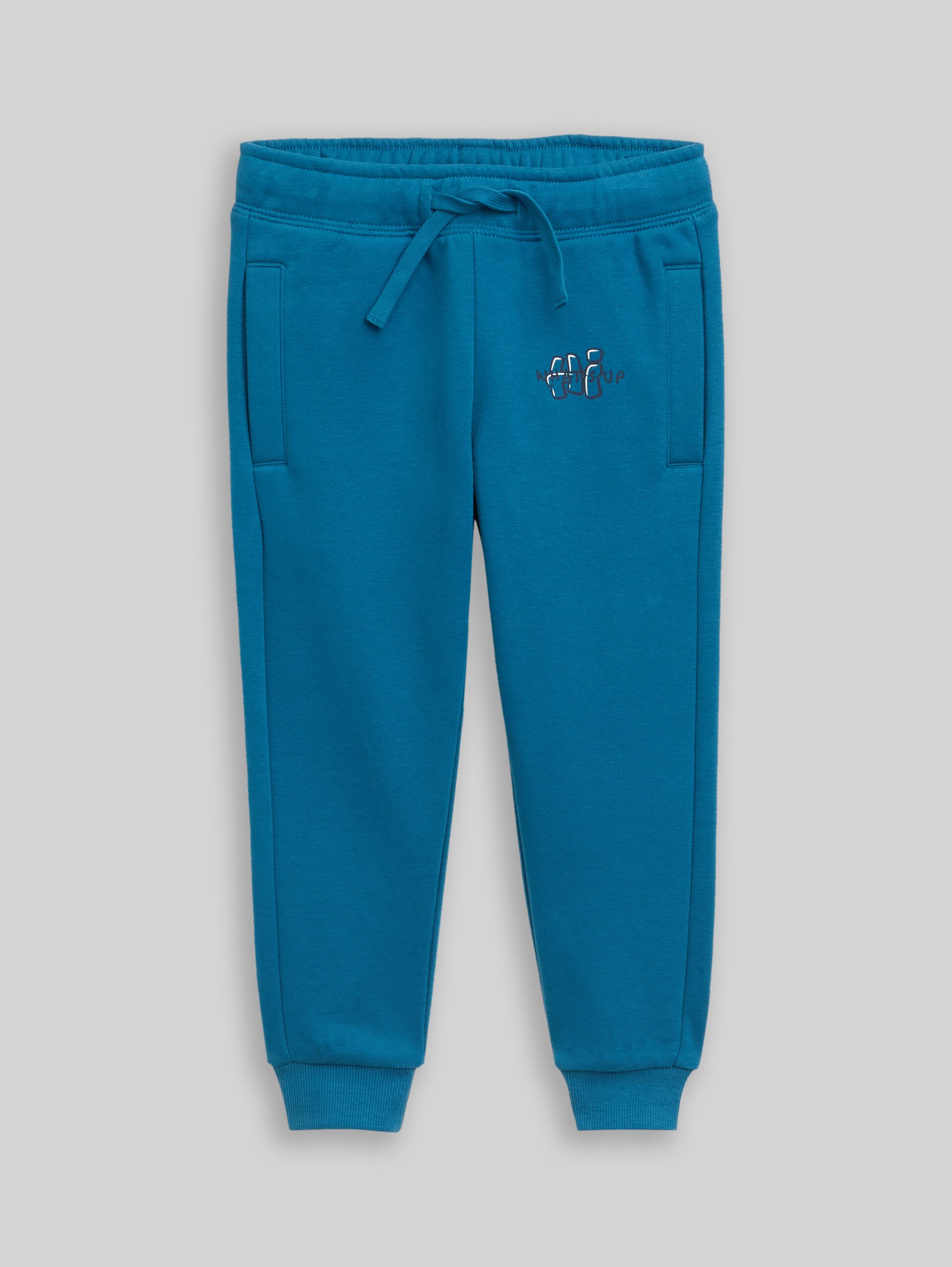 Jogging trousers with print - Dark Tile Green