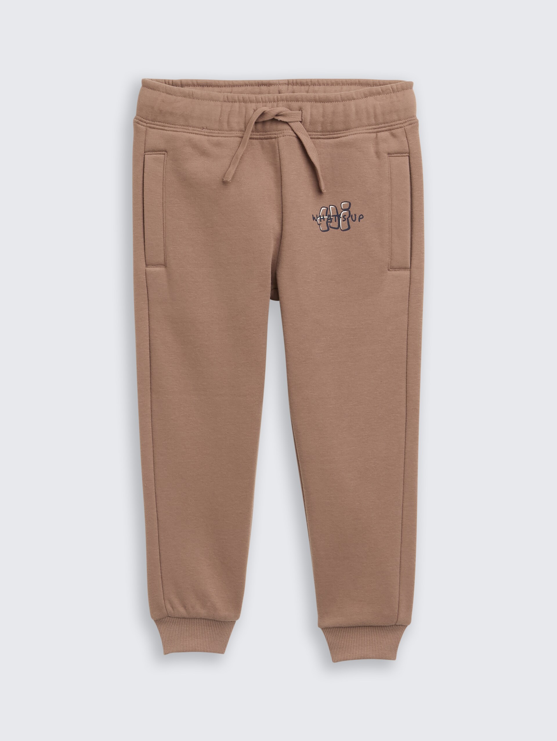 Jogginghose mit Print - taupe grey
