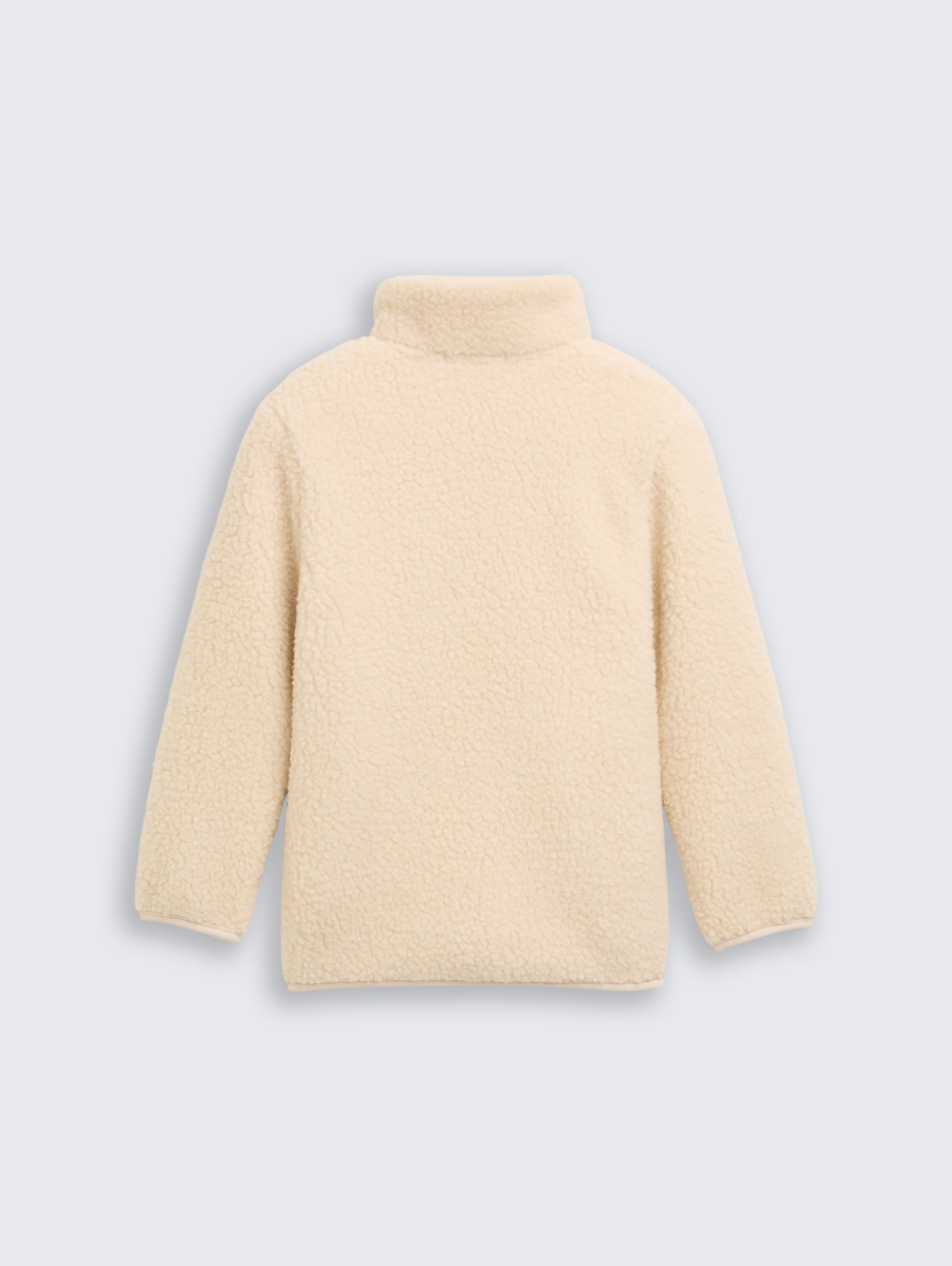 Teddy Sweatjacke mit Fleece - cloudy_beige - 