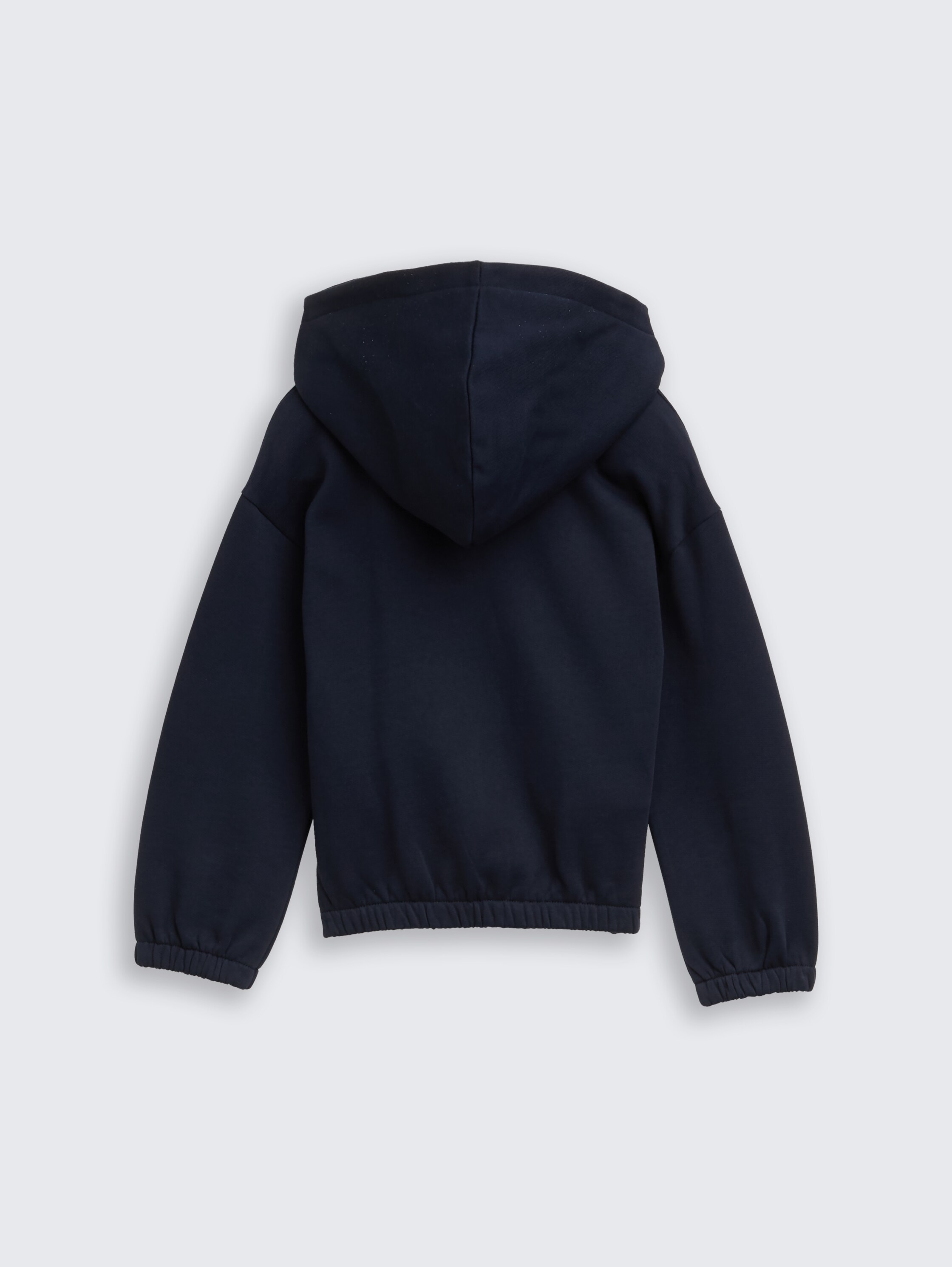 Cropped Hoodie Sweatjacke mit Stickerei - sky_captain_blue_1 - 