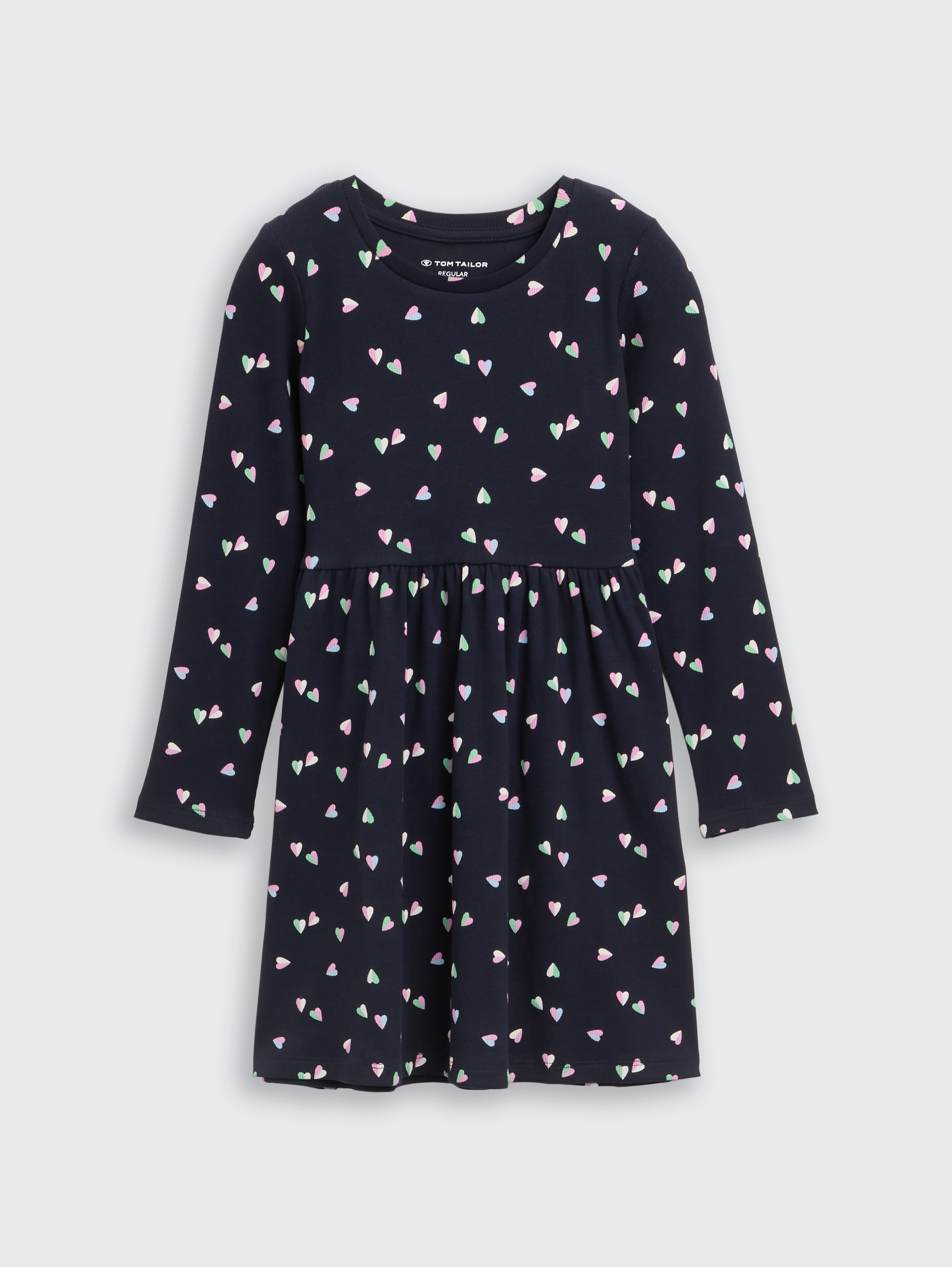 Mini-Kleid mit Allover-Print von Mini Girls, mini heart design