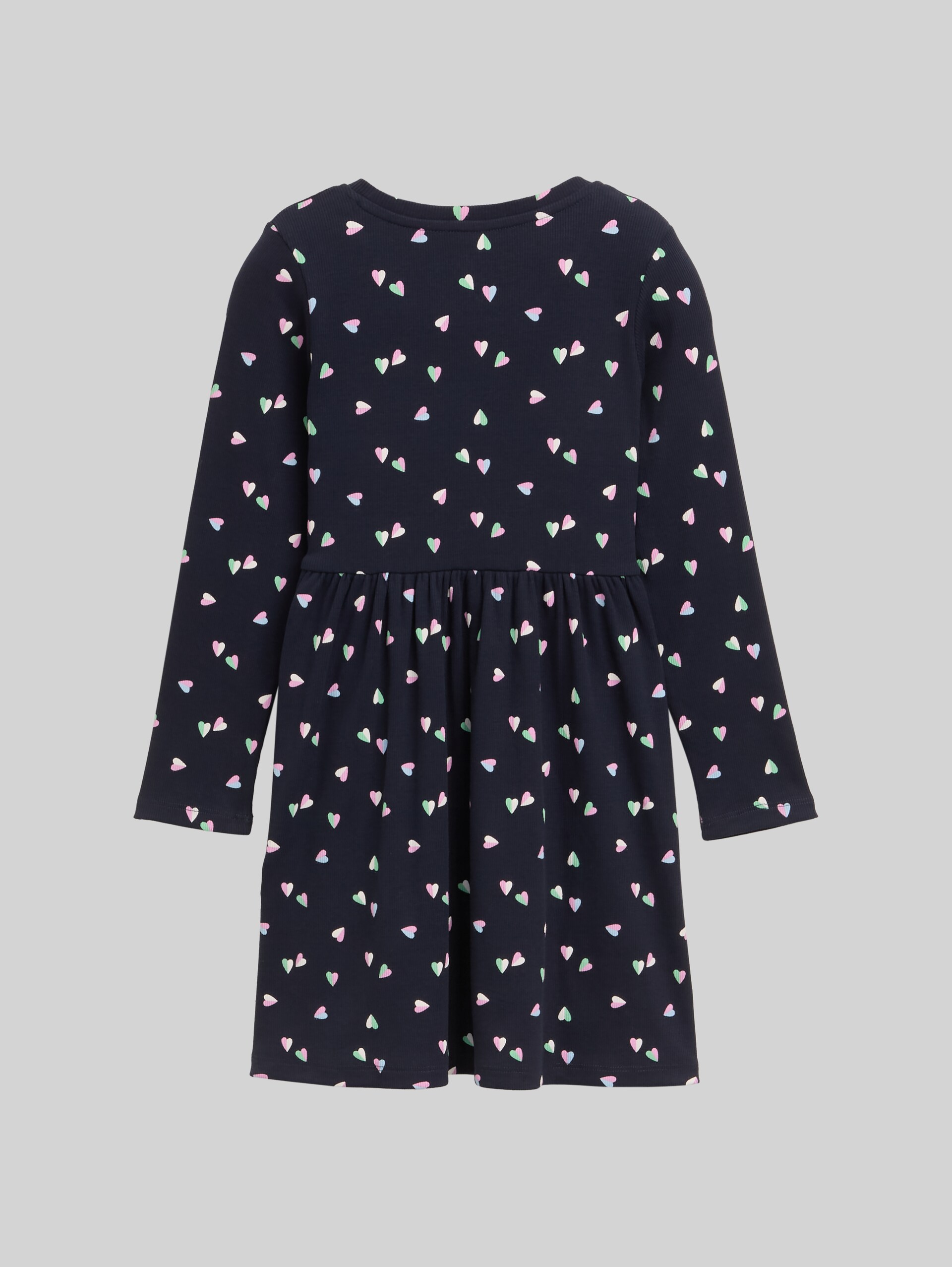 Mini dress with all-over print - mini heart design