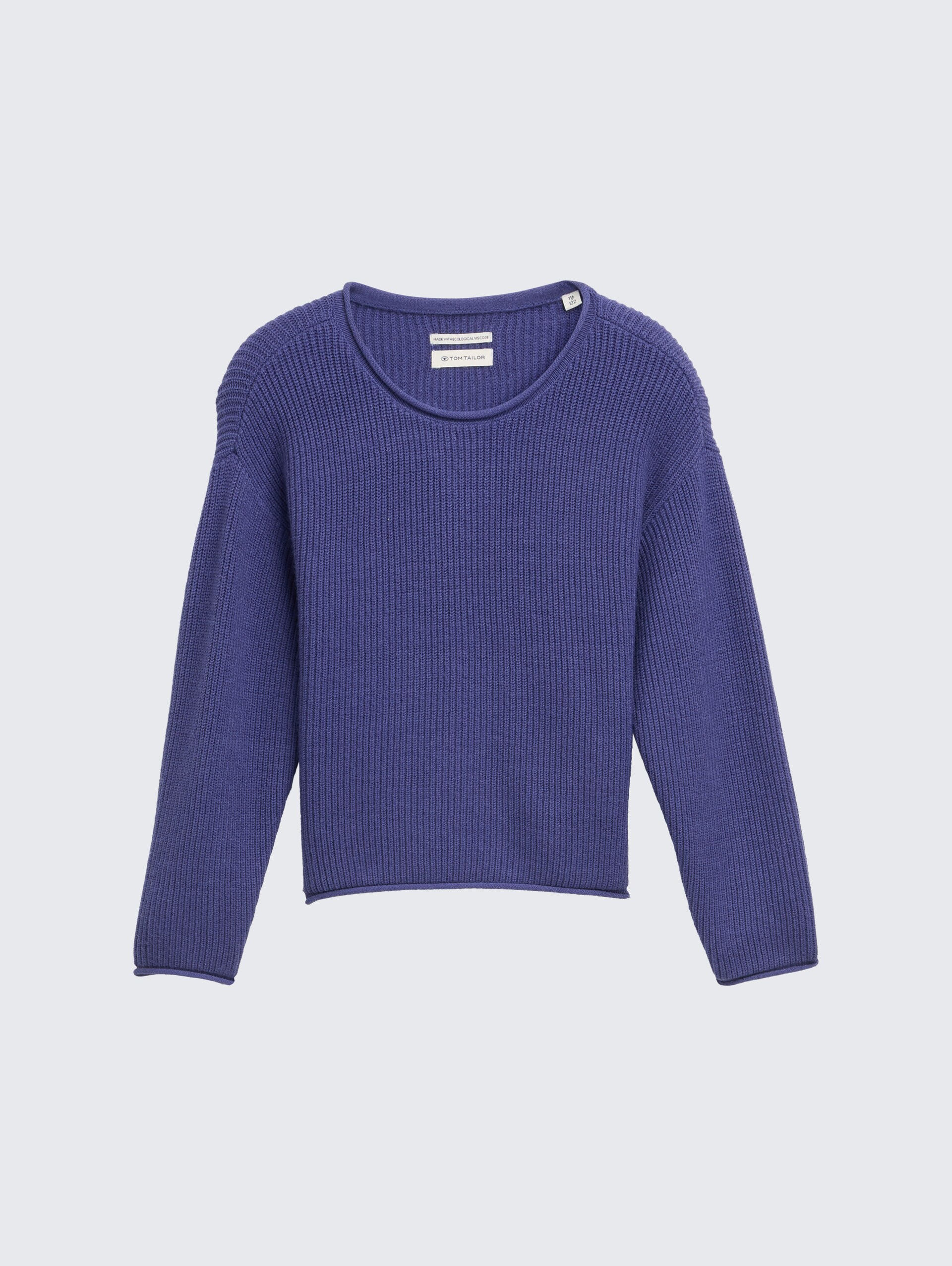 Cropped Strickpullover - dark blue harbor