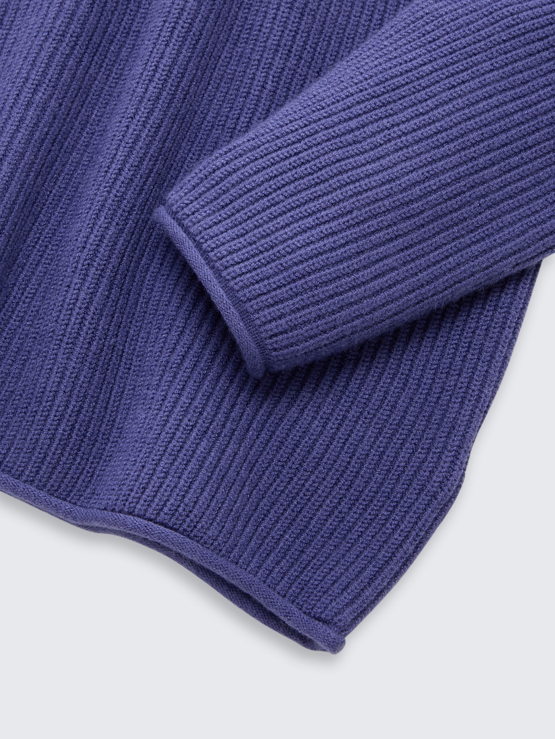 Cropped Strickpullover - dark blue harbor - Detail-Model-Ansicht