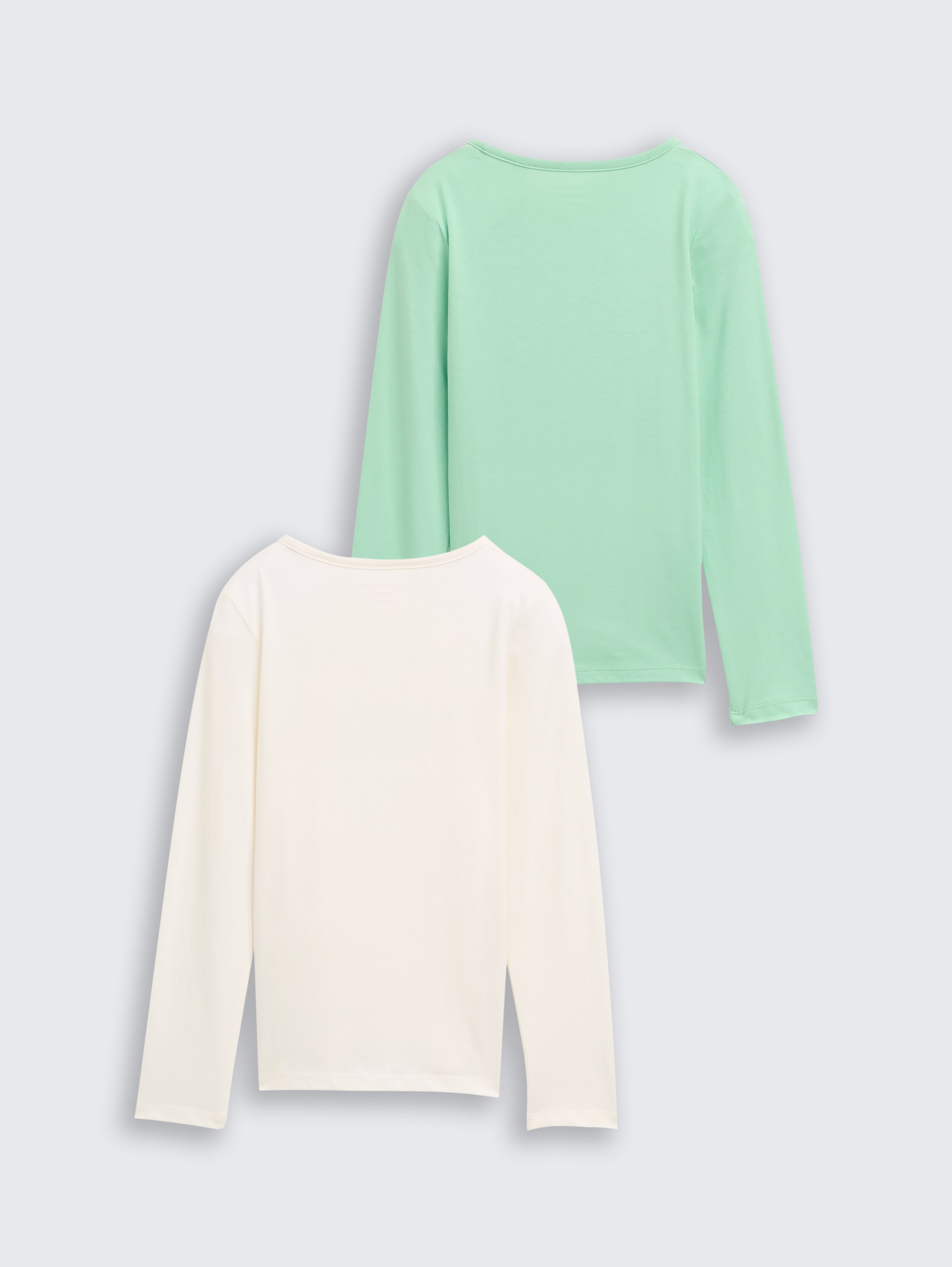 Langarmshirt mit Print im 2er-Pack - wool_white - 