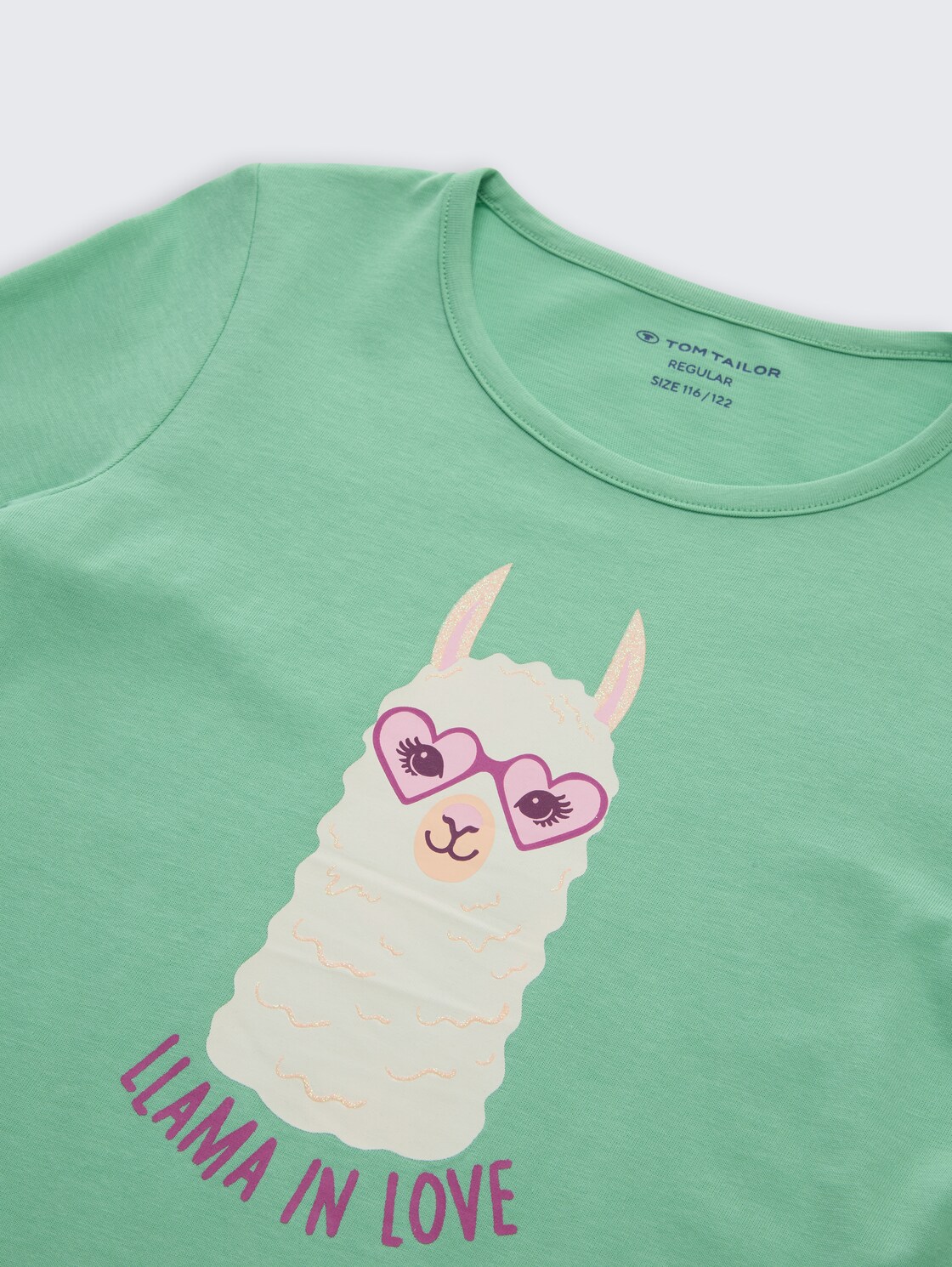 Langarmshirt mit Print im 2er-Pack - Wool White - Detail-Model-Ansicht