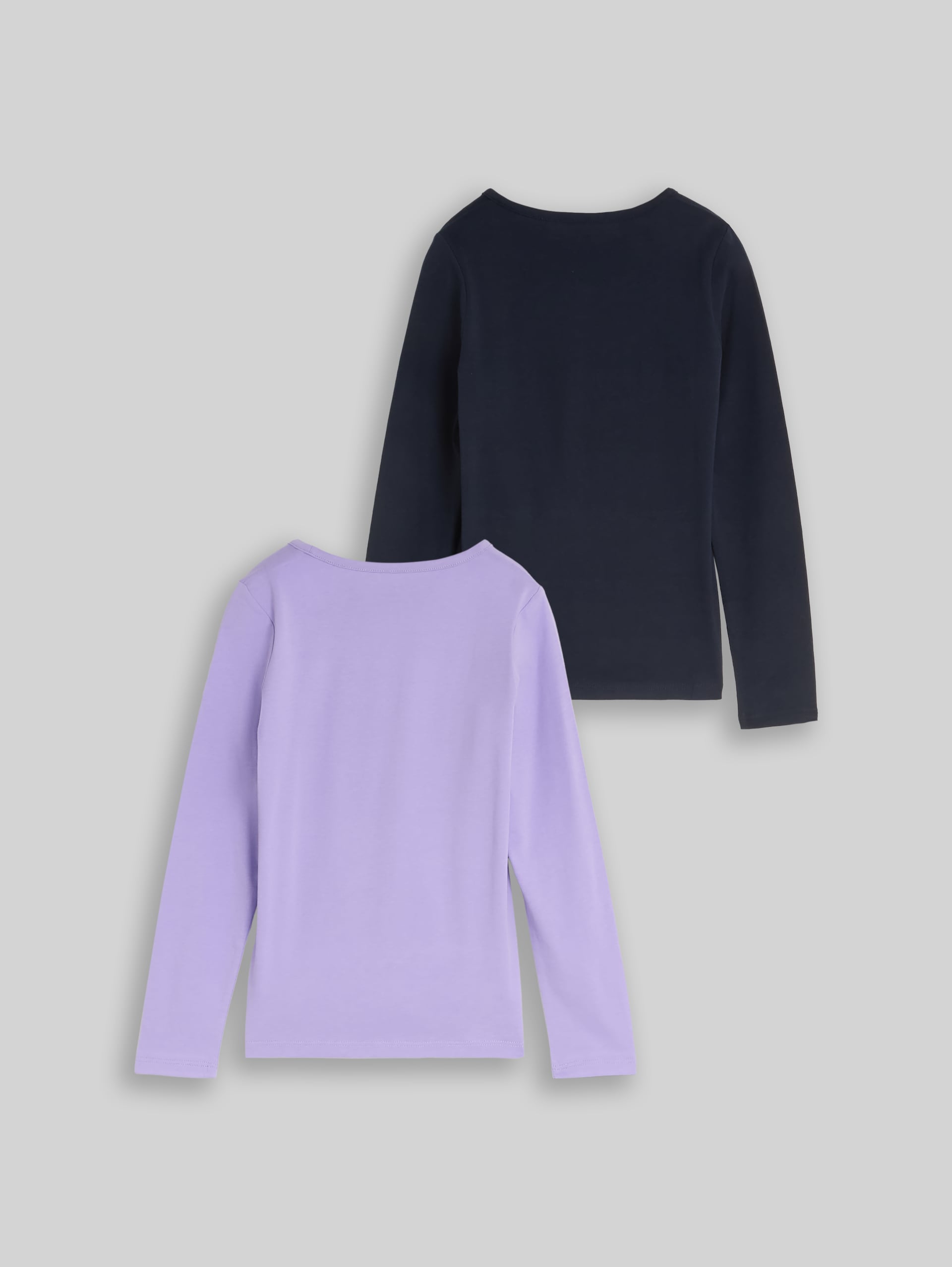 Langarmshirt mit Print im 2er-Pack - sweet purple