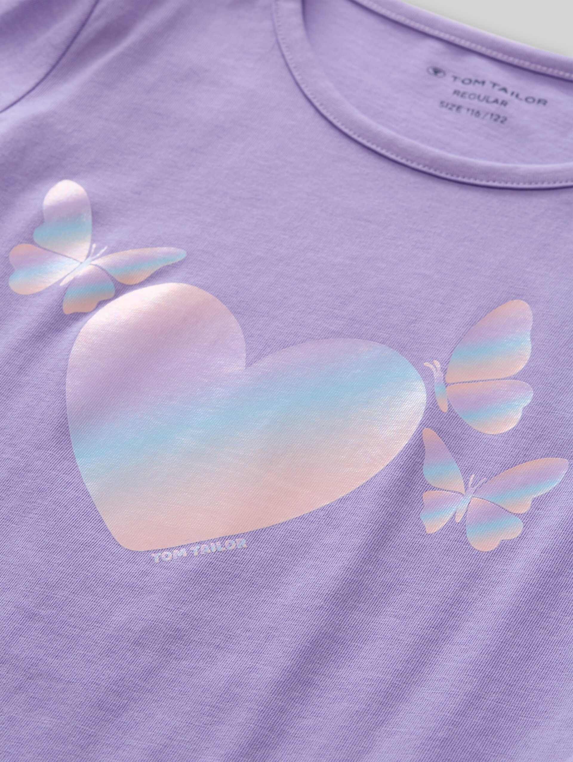 Langarmshirt mit Print im 2er-Pack - sweet purple - Detail-Model-Ansicht