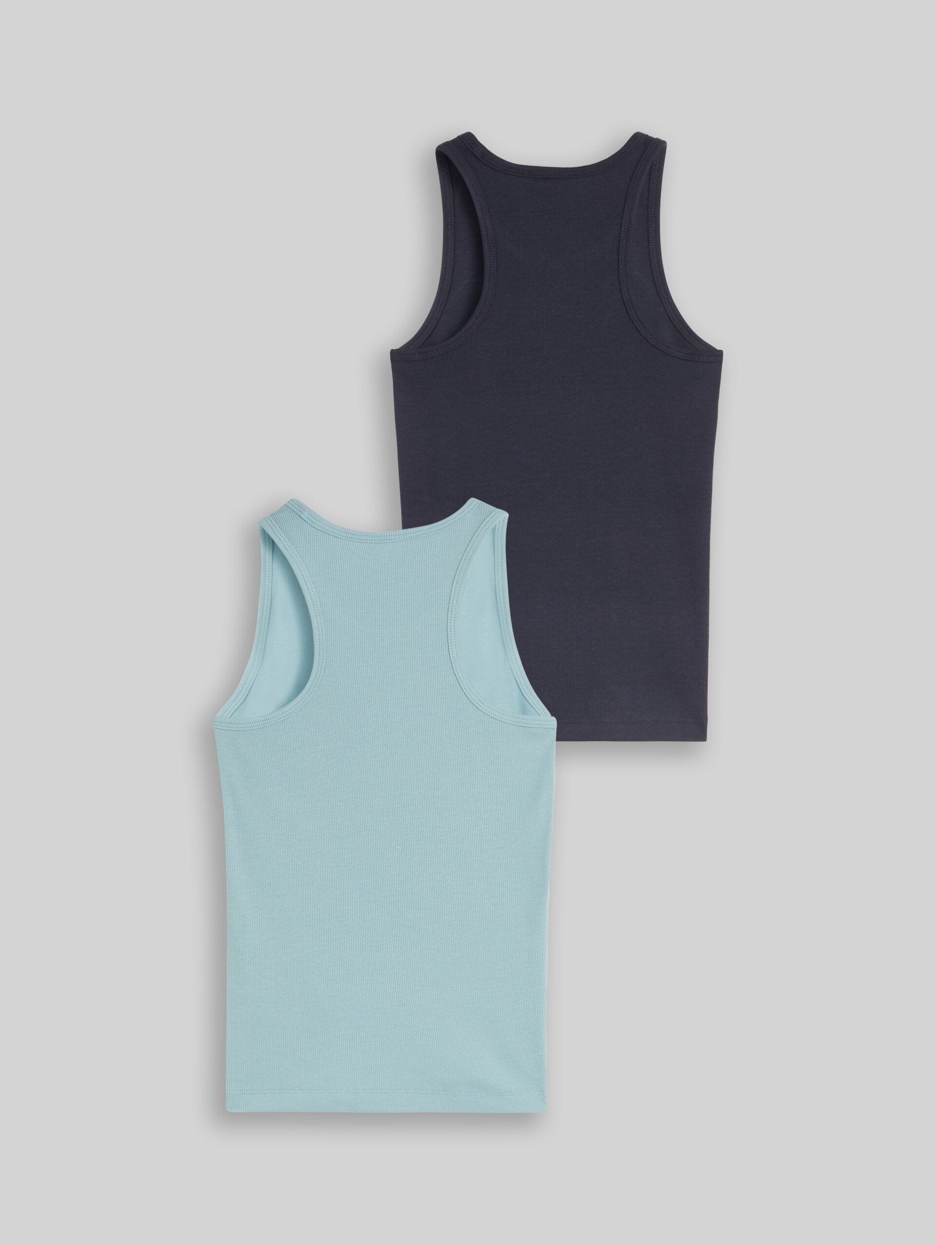 Basic Ripp Top im 2er-Pack - Parisien Night Blue