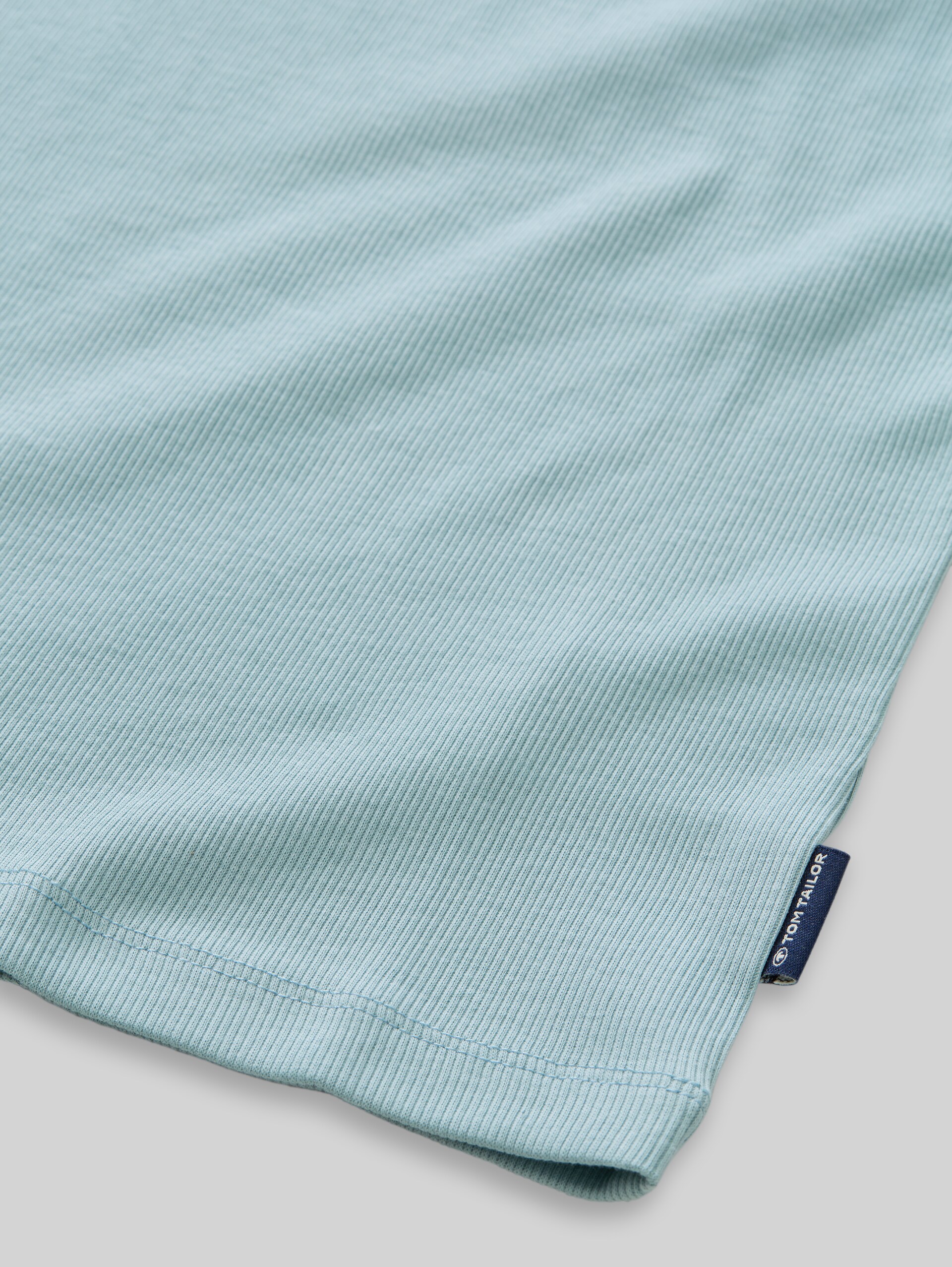 Basic geribde top in een set van 2 - Parisien Night Blue - Detailaanzicht model