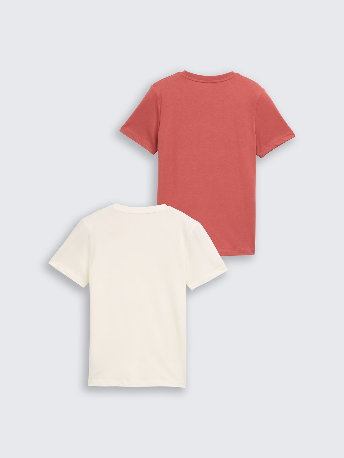 Slim Fit T-Shirt im 2er-Pack - faded red