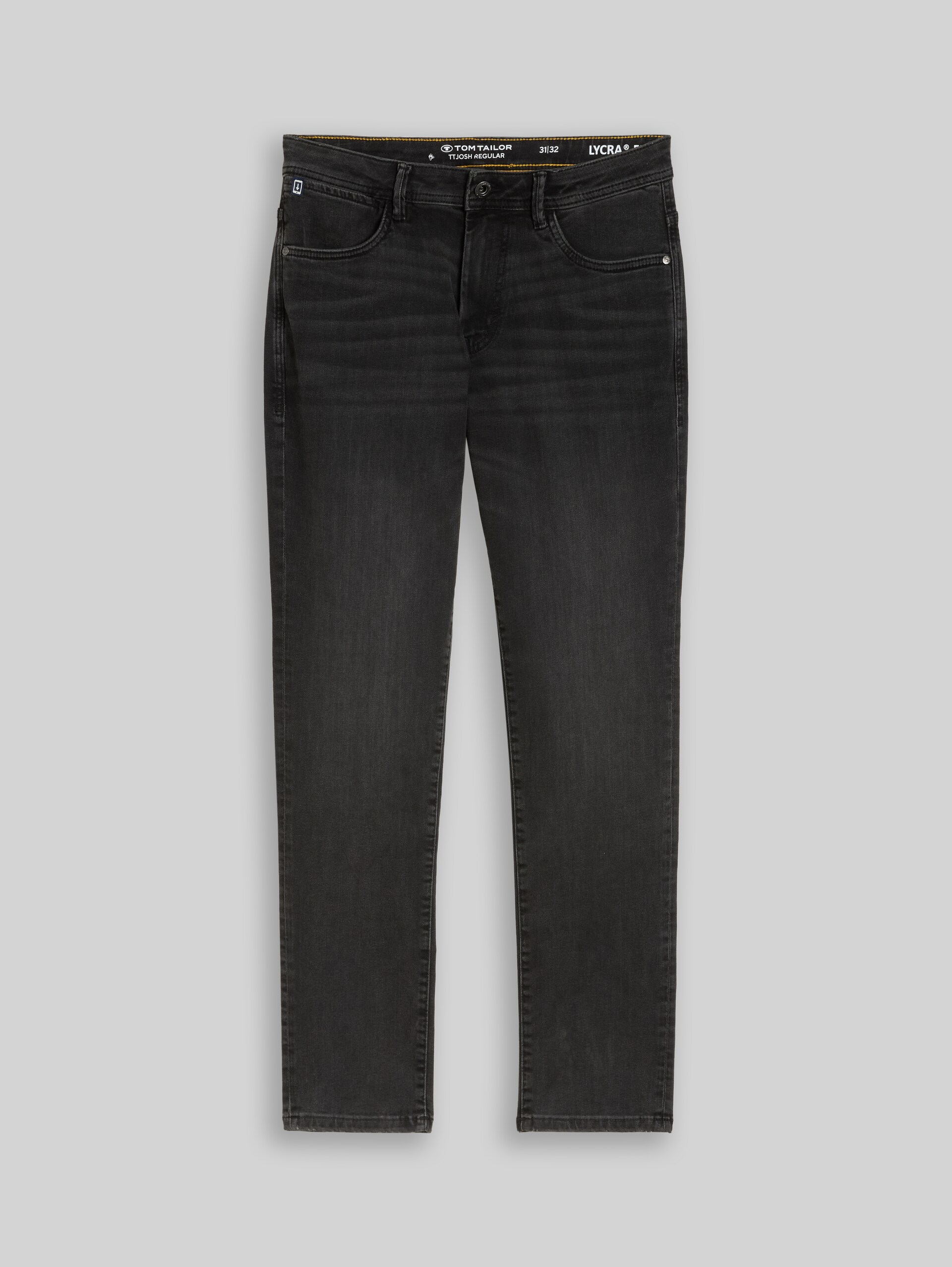 TTJOSH REGULAR SLIM-jeans - used dark stone grey denim - Product vooraanzicht