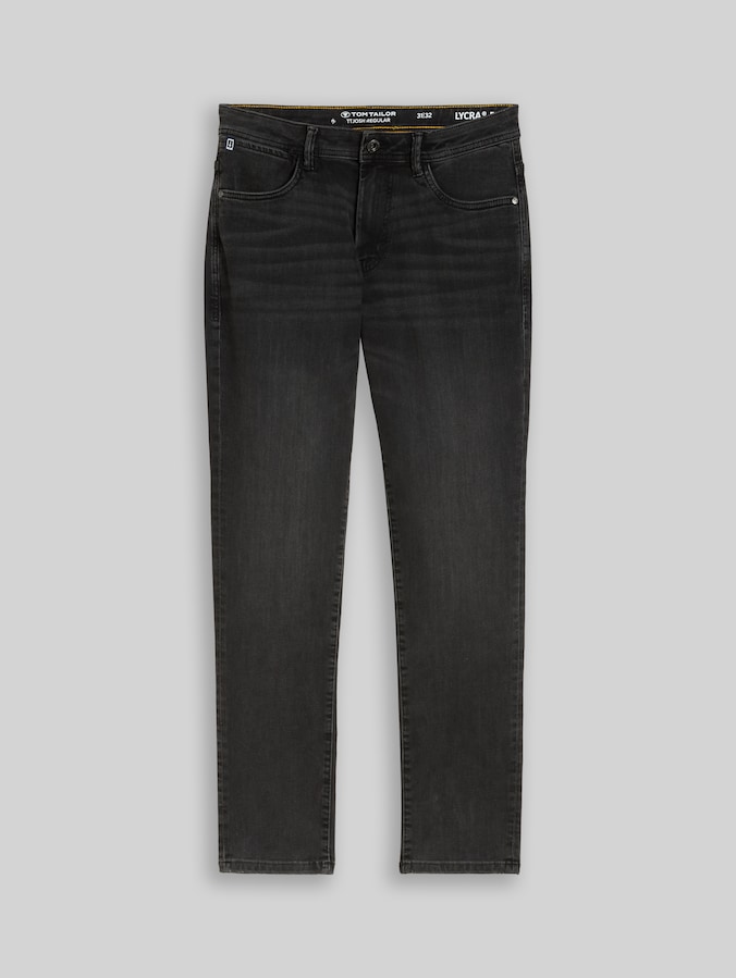 TTJOSH REGULAR SLIM Jeans von Men, used dark stone grey denim