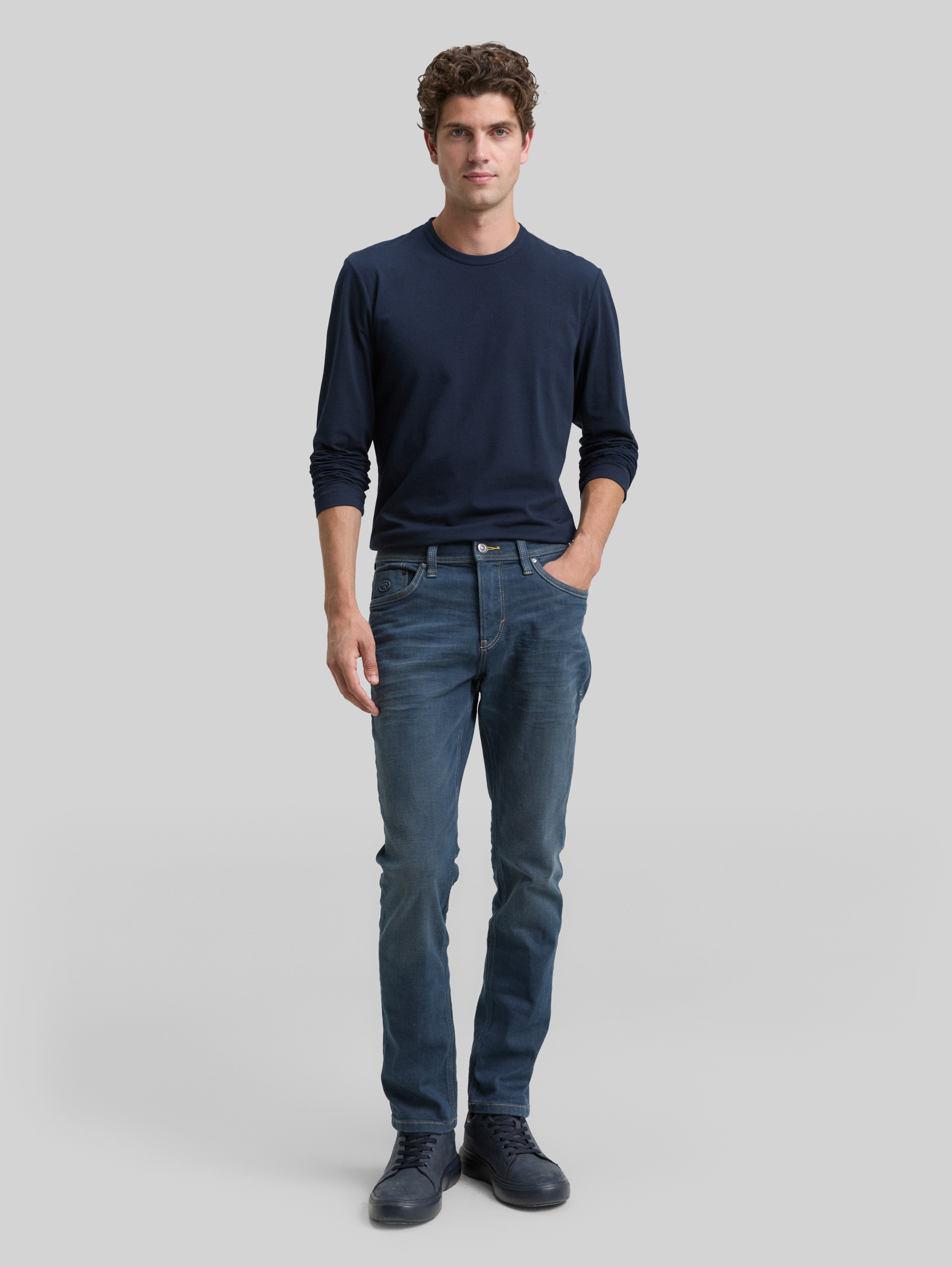 【SLY】WAIST TUCK TAILOR JK TTJOSH regular slim jeans in blue by Tom Tailor