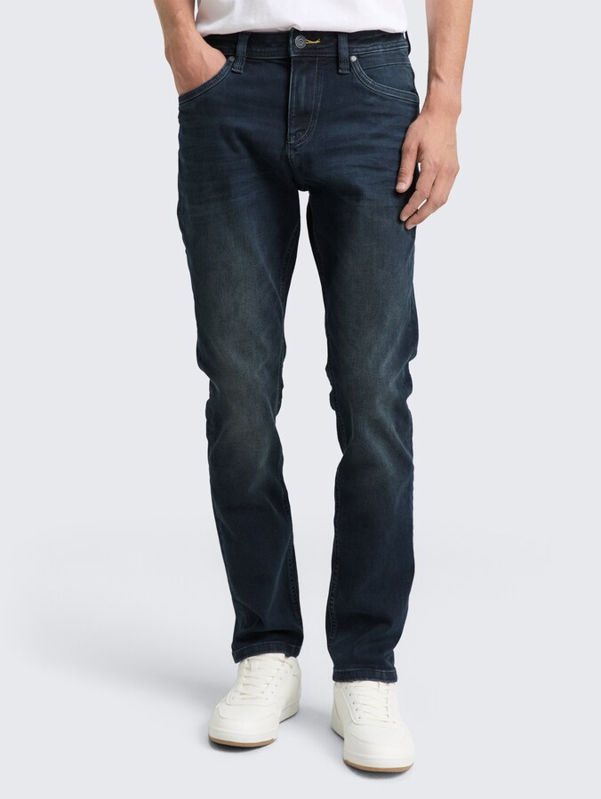TTJOSH regular slim jeans by Men, blue black denim