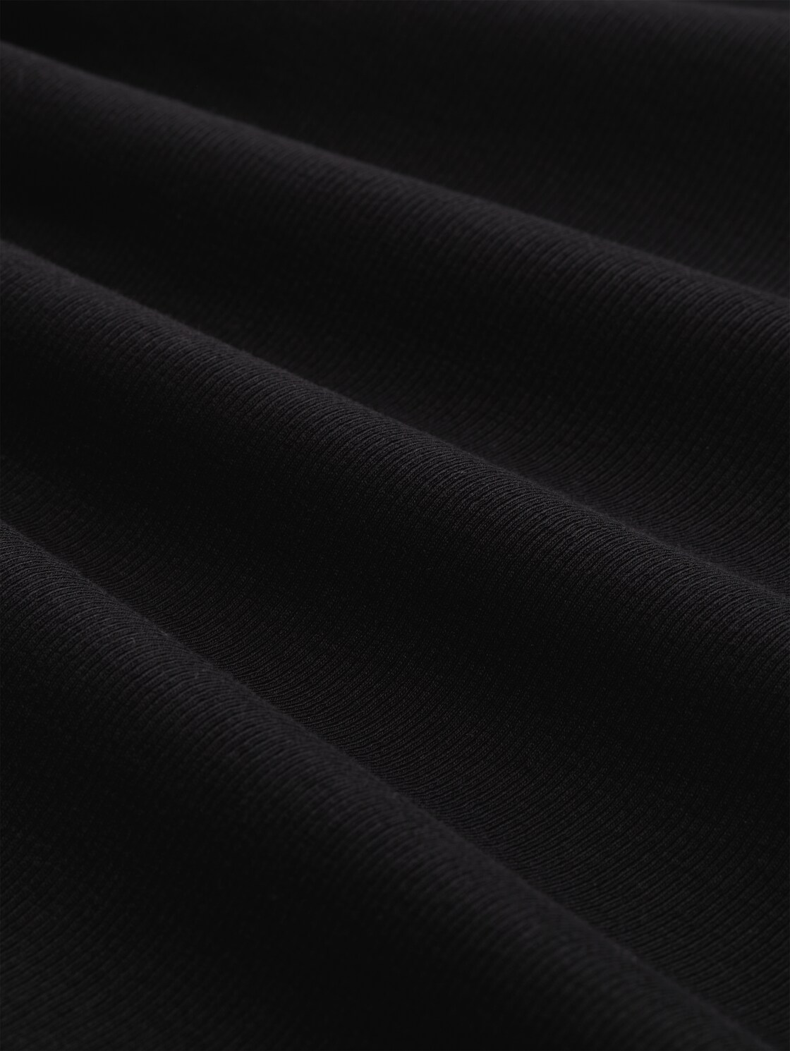Slim Fit Langarmshirt mit Spitzen-Detail - deep black - Material-Ansicht
