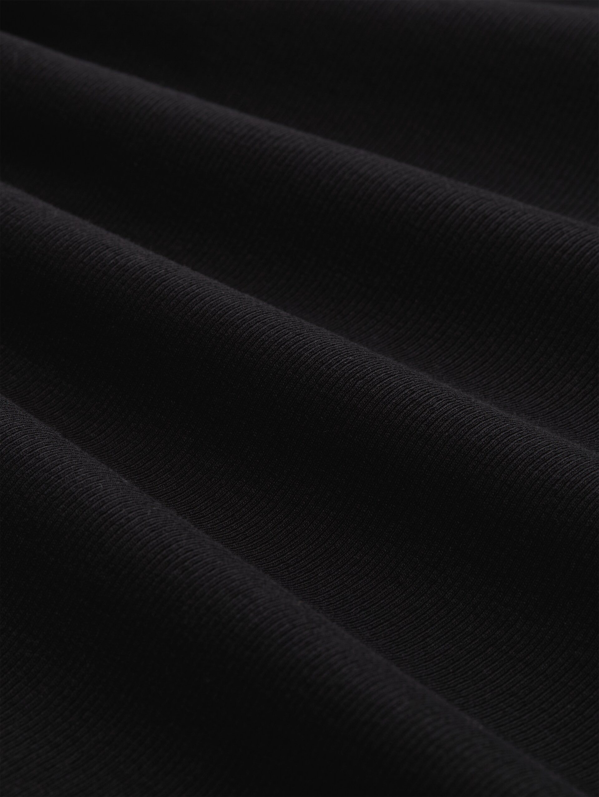 Slim fit long-sleeved shirt with lace detail - deep black - Material view