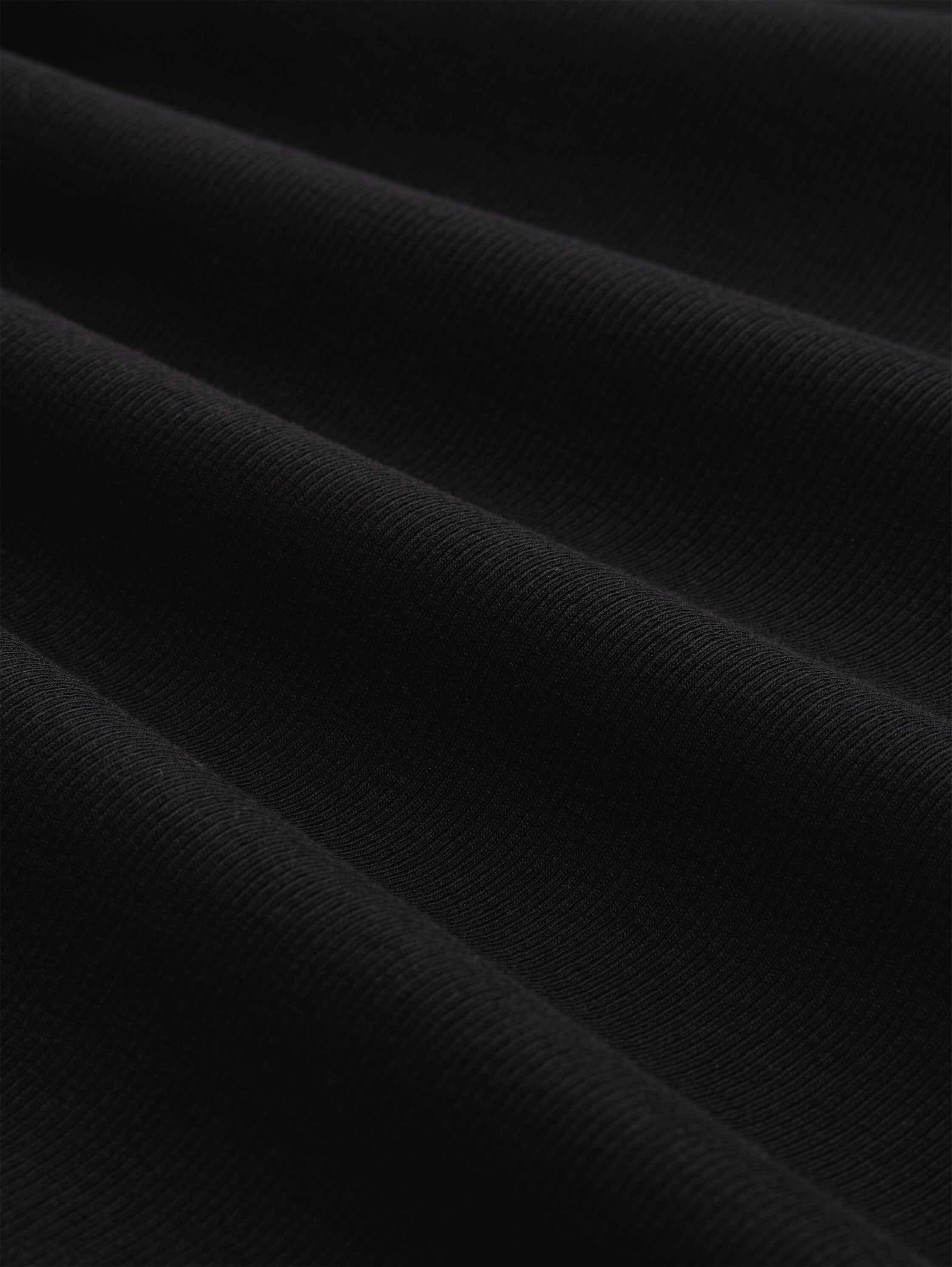Slim fit shirt met lange mouwen en kanten detail - deep_black_1 - 