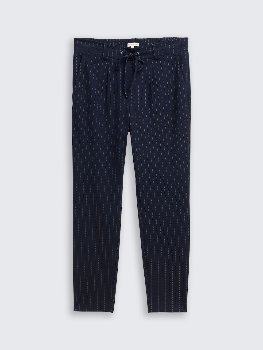 Loose Fit Hose mit Nadelstreifen - navy white pinstripe - Vorder-Produkt-Ansicht