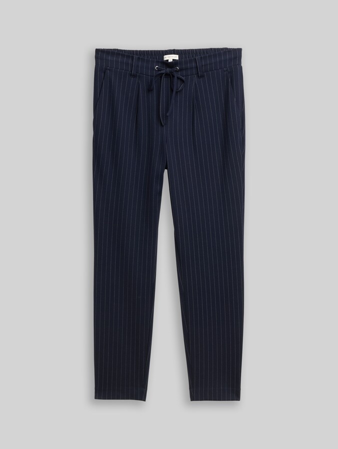 Loose Fit Hose mit Nadelstreifen von Women, navy white pinstripe