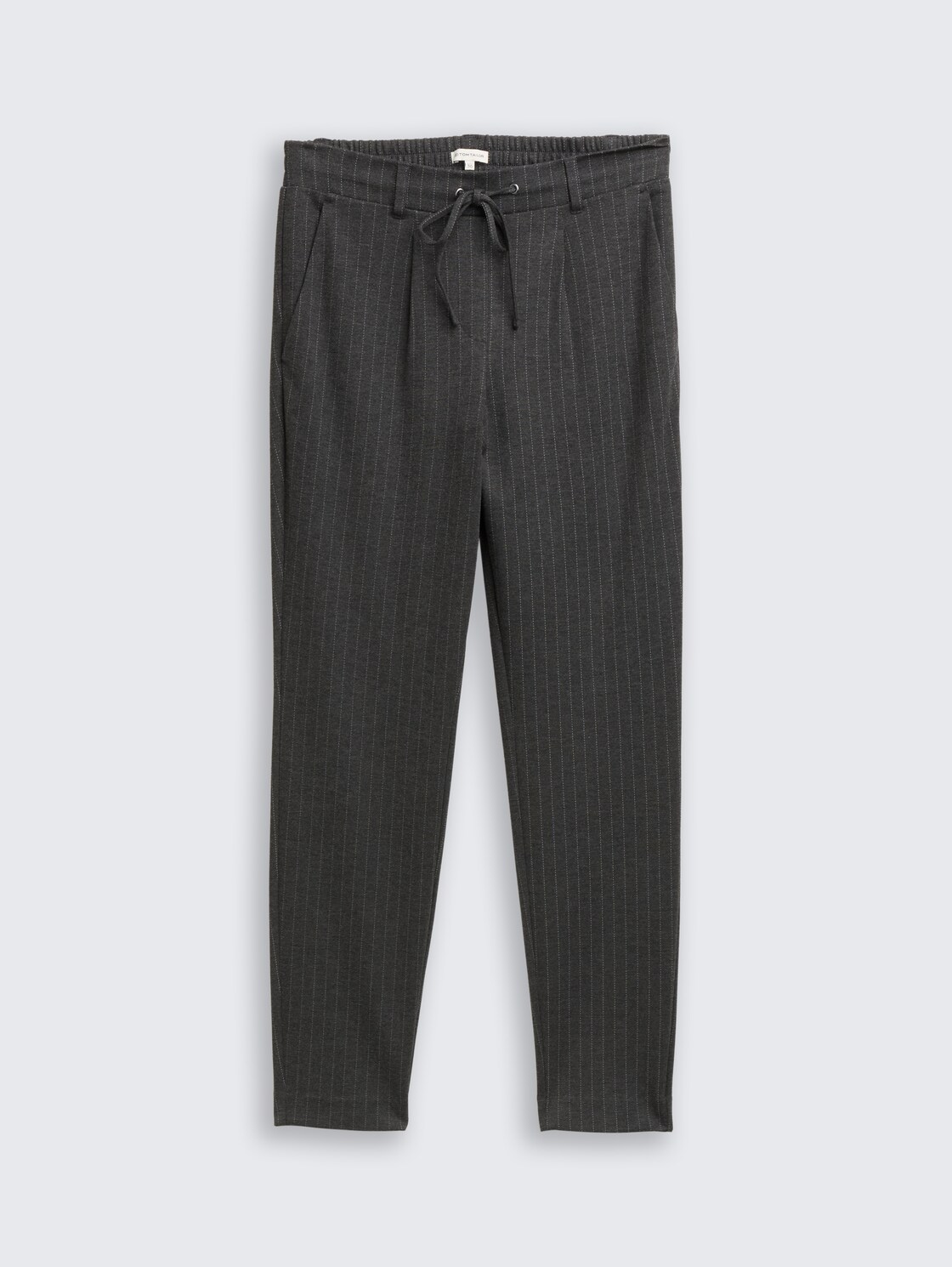 Loose Fit Hose mit Nadelstreifen - grey white pinstripe - Vorder-Produkt-Ansicht
