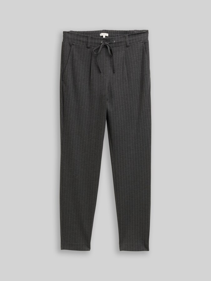Loose Fit Hose mit Nadelstreifen von Women, grey white pinstripe