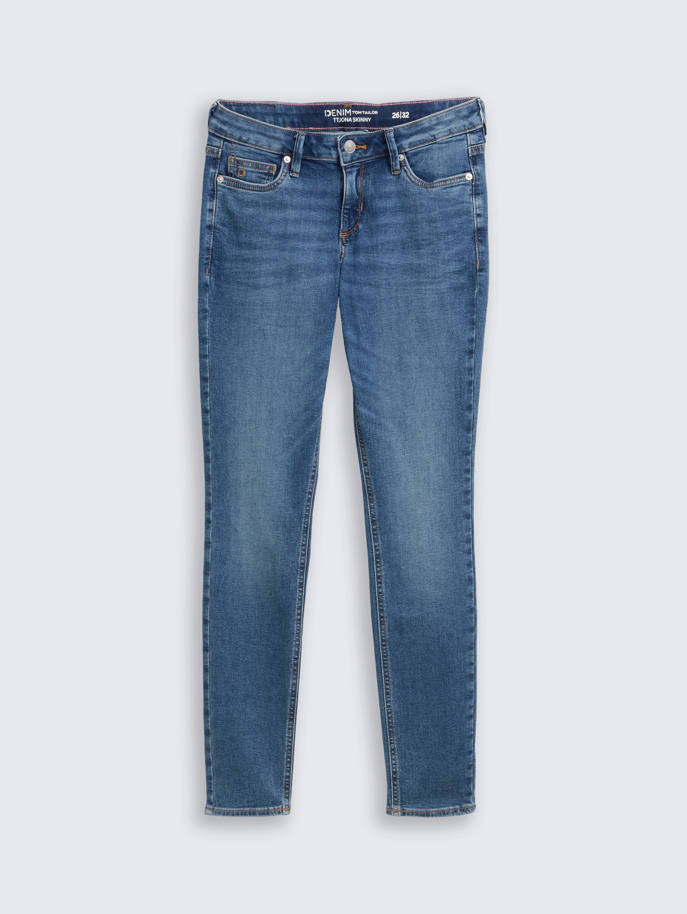 TTJONA SKINNY Jeans - used_mid_stone_blue_denim - 