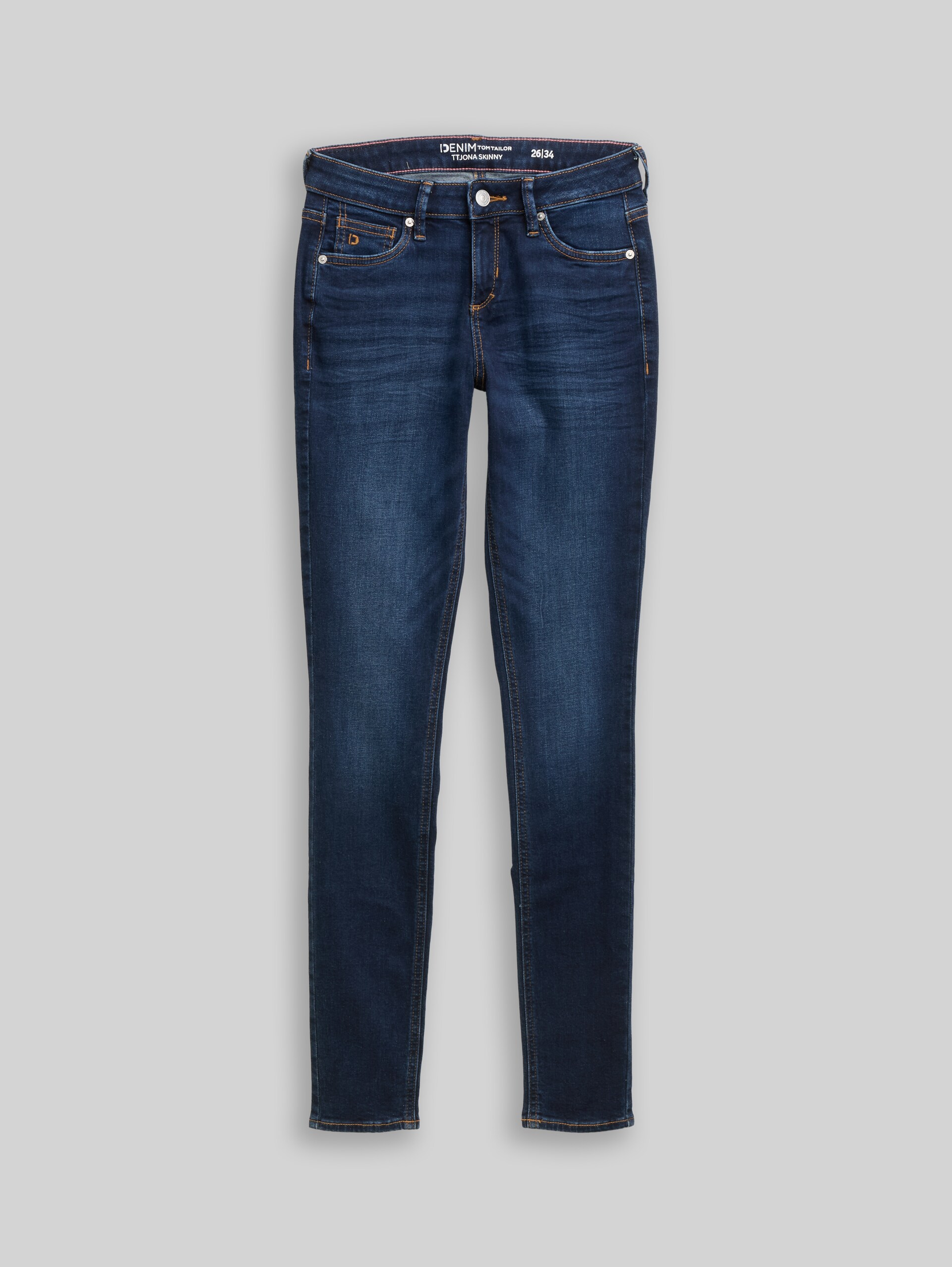 TTJONA SKINNY-jeans - Used Dark Stone Blue Denim - Product vooraanzicht