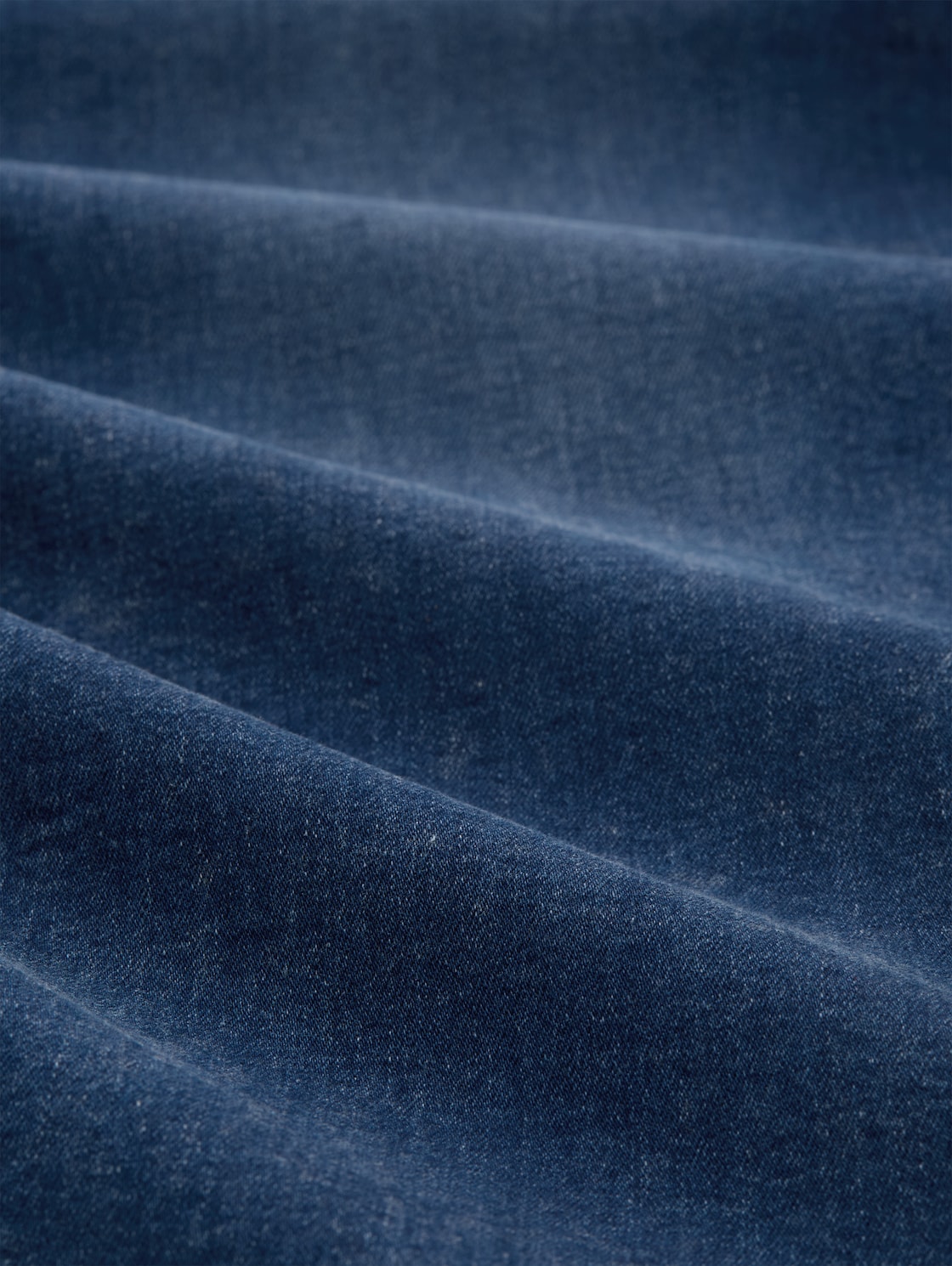 TTLINOU WIDE High Waist Jeans - Used Dark Stone Blue Denim - Material-Ansicht