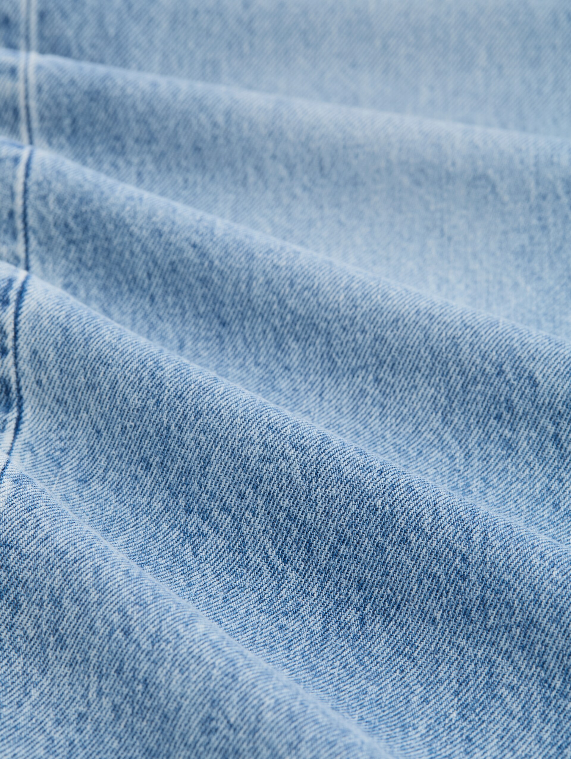 TTELIN STRAIGHT Jeans - Used Mid Stone Blue Denim - Material-Ansicht