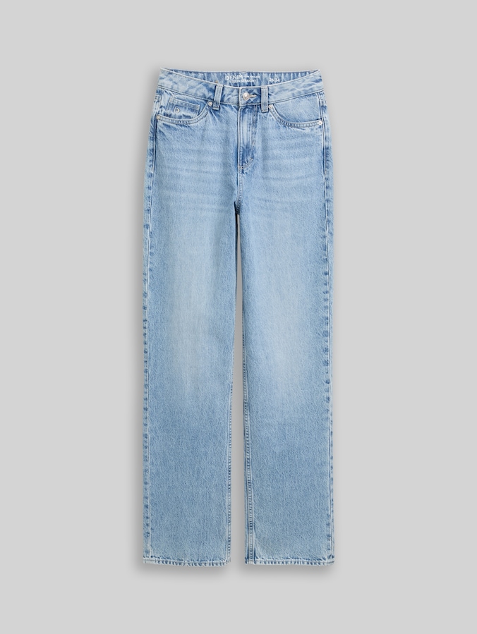 TTELIN STRAIGHT Jeans von Denim Female, Used Mid Stone Blue Denim