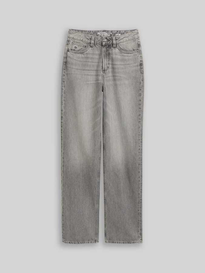 TTELIN STRAIGHT Jeans von Denim Female, used mid stone grey denim