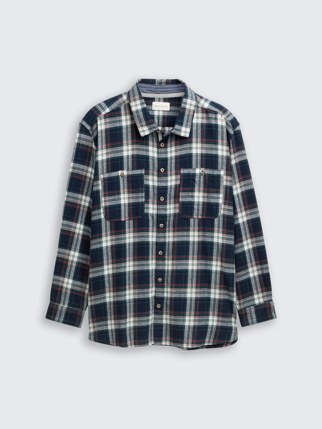 Plus Size - Comfort Fit Flanell-Hemd mit Karomuster - navy multicolor check - Vorder-Produkt-Ansicht