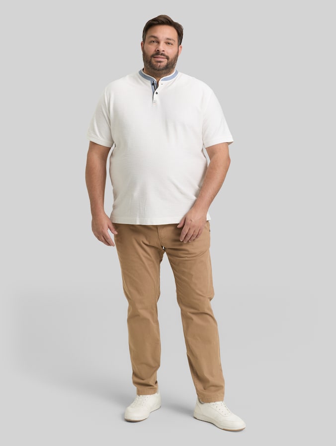 Plus Size - Tapered Chino Hose von Men Plus Size, Caribou Beige