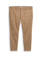 Ausgewählt, Plus Size - Tapered Chino Hose von Tom Tailor, braun