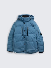 Plus Size - Pufferjacke mit abnehmbarer Kapuze - real teal blue - Vorder-Produkt-Ansicht