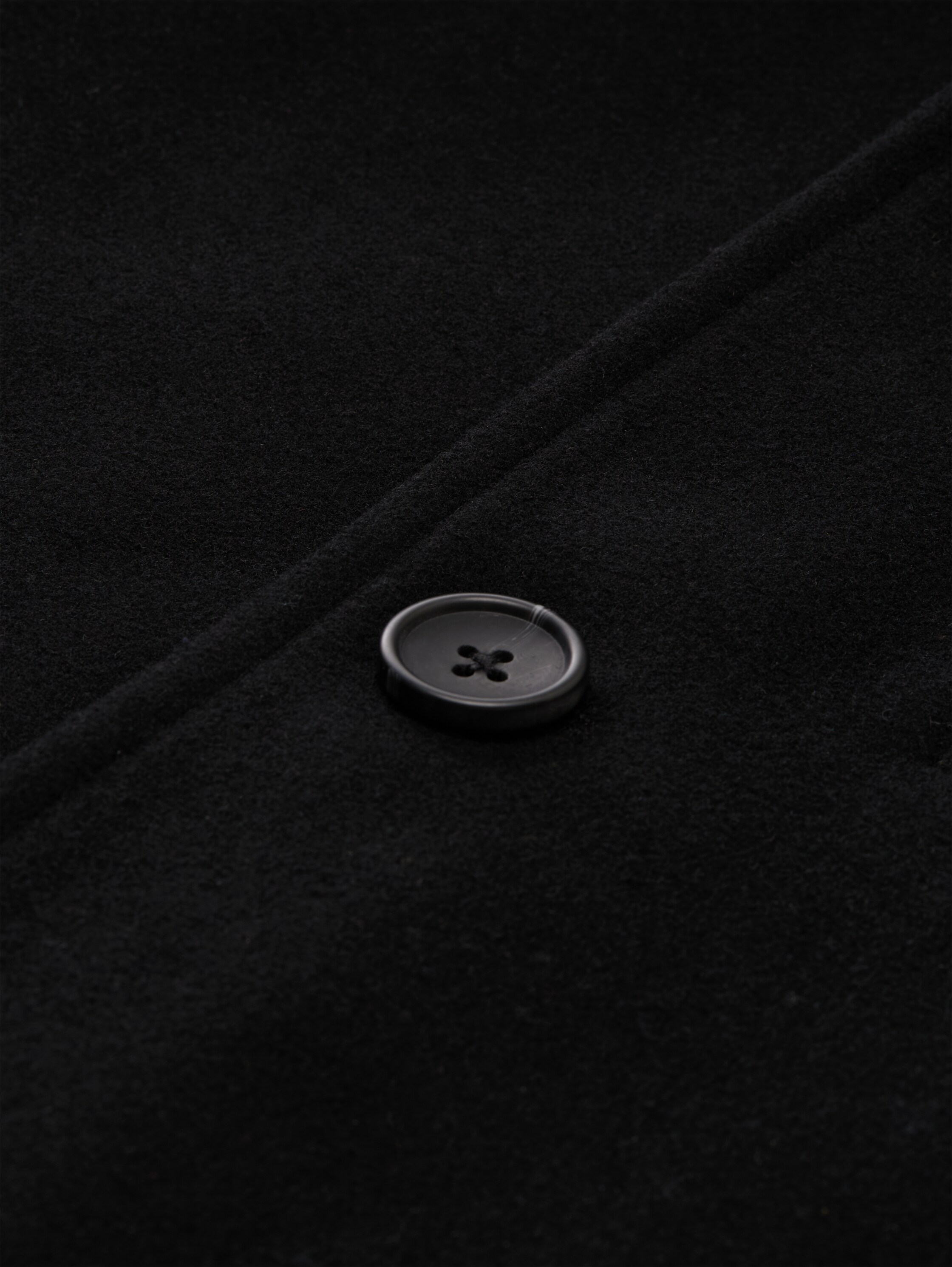 Plus Size - 2-in-1 wollen jas met uitneembare binnenjas - black - 