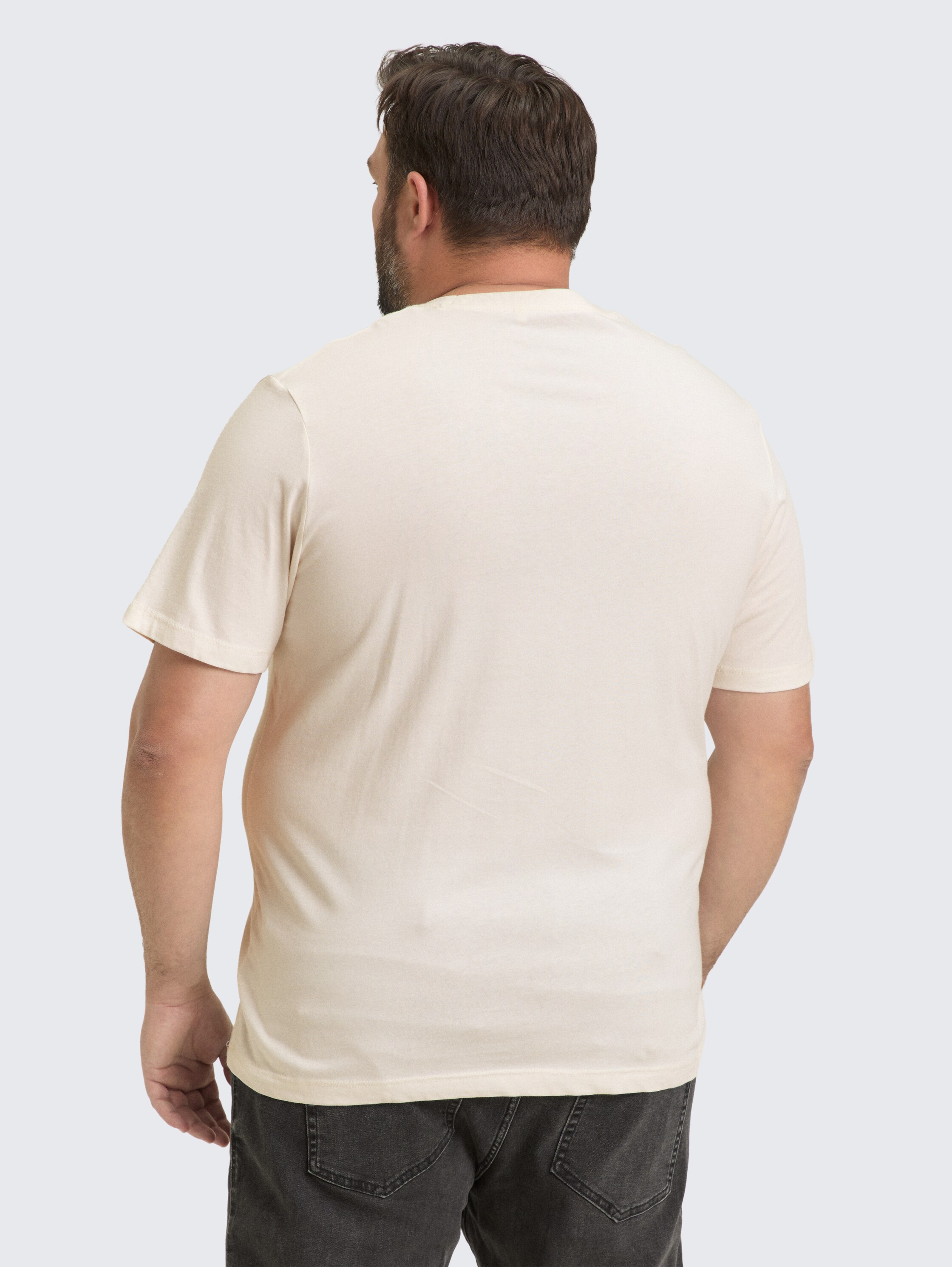 Plus Size - T-Shirt mit Fotoprint - gardenia_white - 