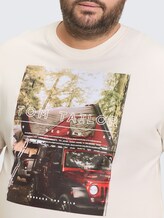 Plus - T-shirt avec photo imprimée - Gardenia White - Vue détaillée du modèle