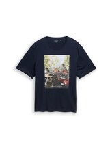 Ausgewählt, Plus Size - T-Shirt mit Fotoprint von Tom Tailor, blau