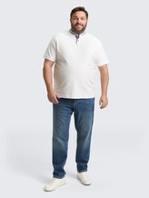Plus Size - TTPLUS REGULAR Jeans mit Stretch - Used Mid Stone Blue Denim - Model-Vorderansicht