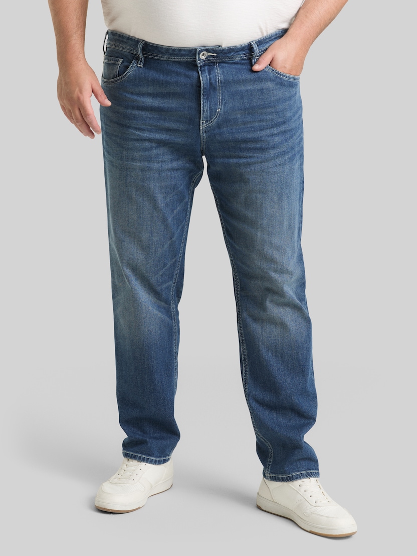 Plus Size - TTPLUS REGULAR Jeans met stretch door Men Plus Size, Used Mid Stone Blue Denim