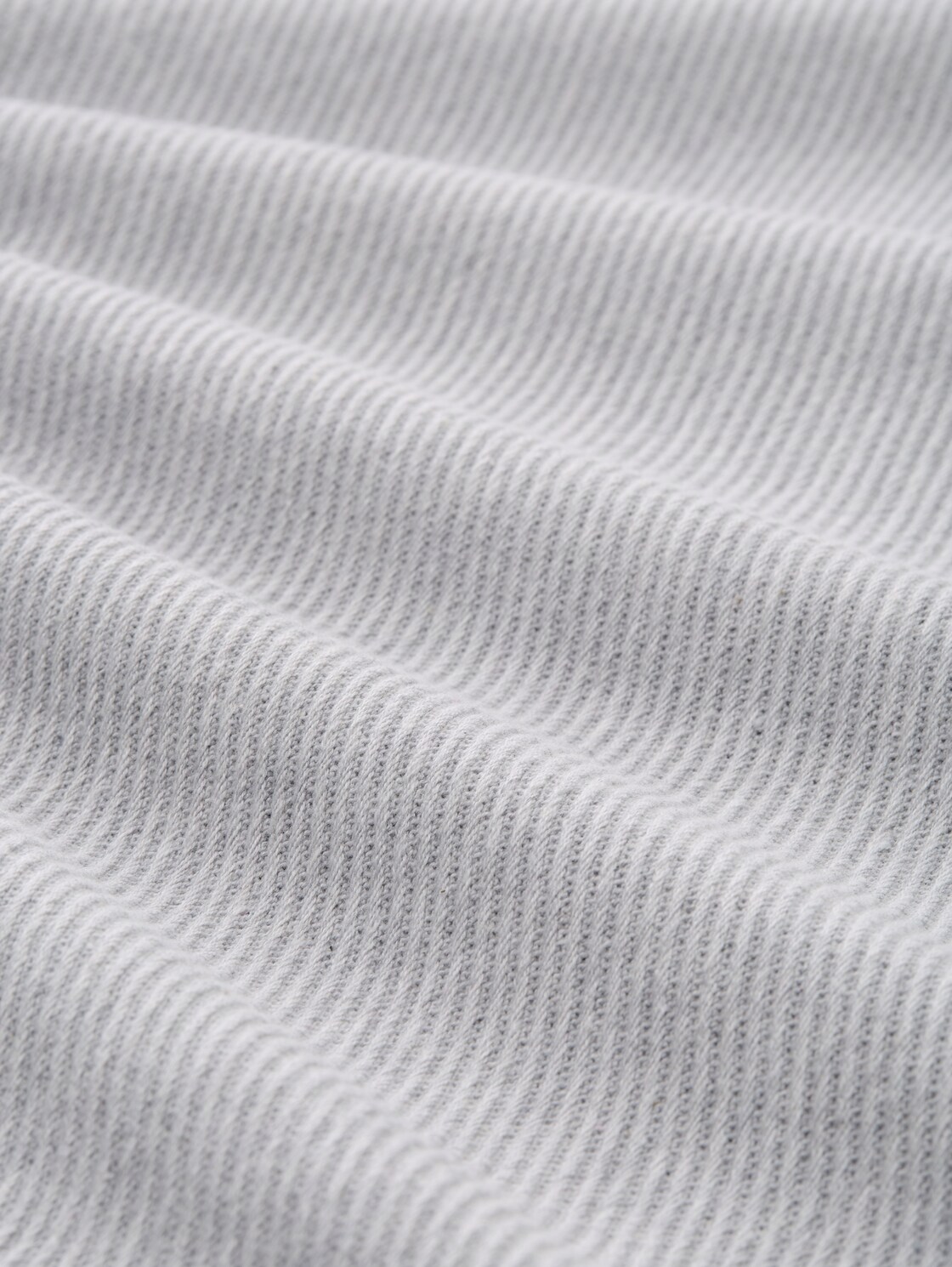 Strickpullover mit Kapuze - Light Stone Grey Melange - Material-Ansicht