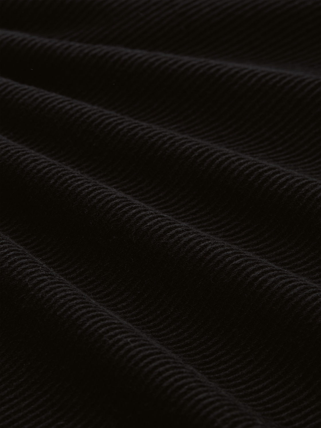 Strickpullover mit Kapuze - Black - Material-Ansicht