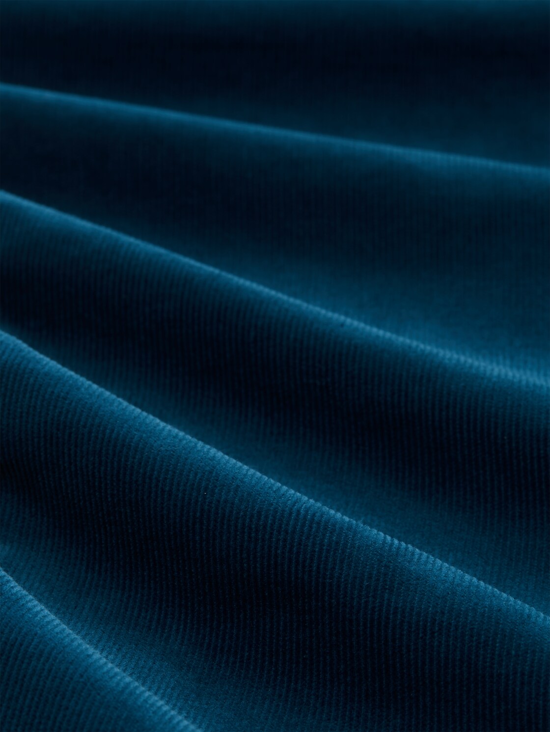 Tapered Relaxed Cordhose - Dark Petrol - Material-Ansicht