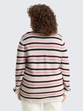 Plus Size - Strickpullover aus Bio-Baumwolle - rose ottoman knit