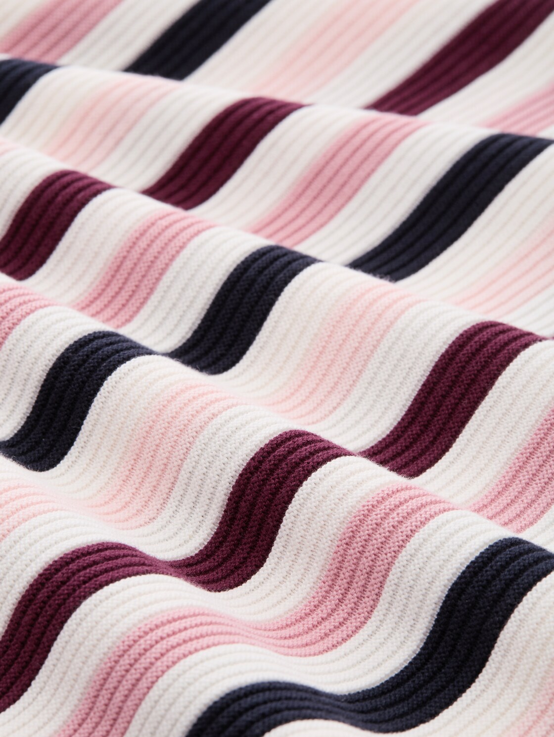 Plus Size - Strickpullover aus Bio-Baumwolle - rose ottoman knit - Material-Ansicht