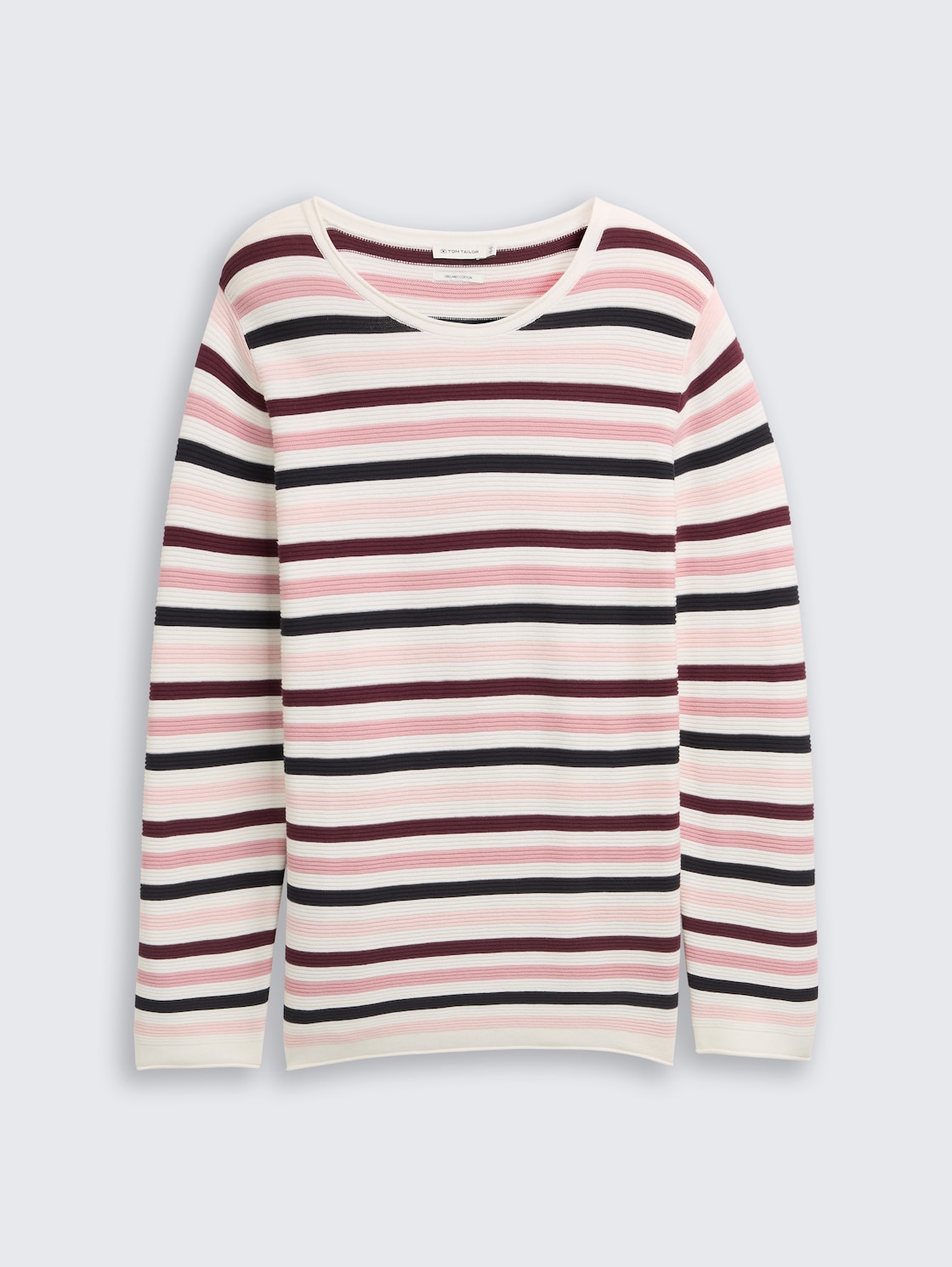 Plus Size - Strickpullover aus Bio-Baumwolle - rose ottoman knit